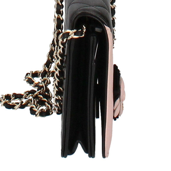 Chanel Matelasse Camellia Chain Wallet #140902C23B - Picture 5 of 9